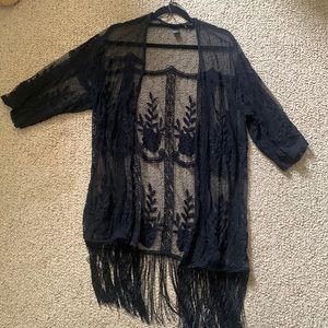 Super sexy black swimsuit cover up